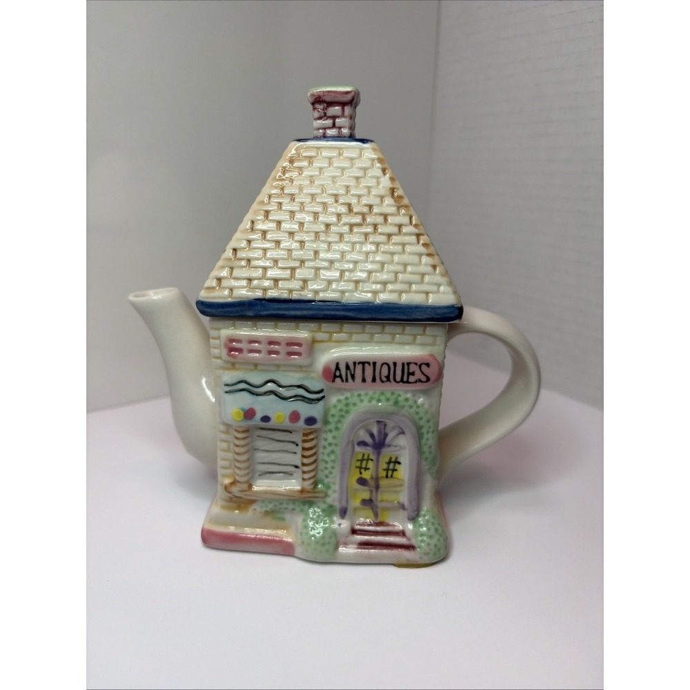 Tea Shop Small Tea Pot Houston Harvest Gift Products 2000 Collectors Series